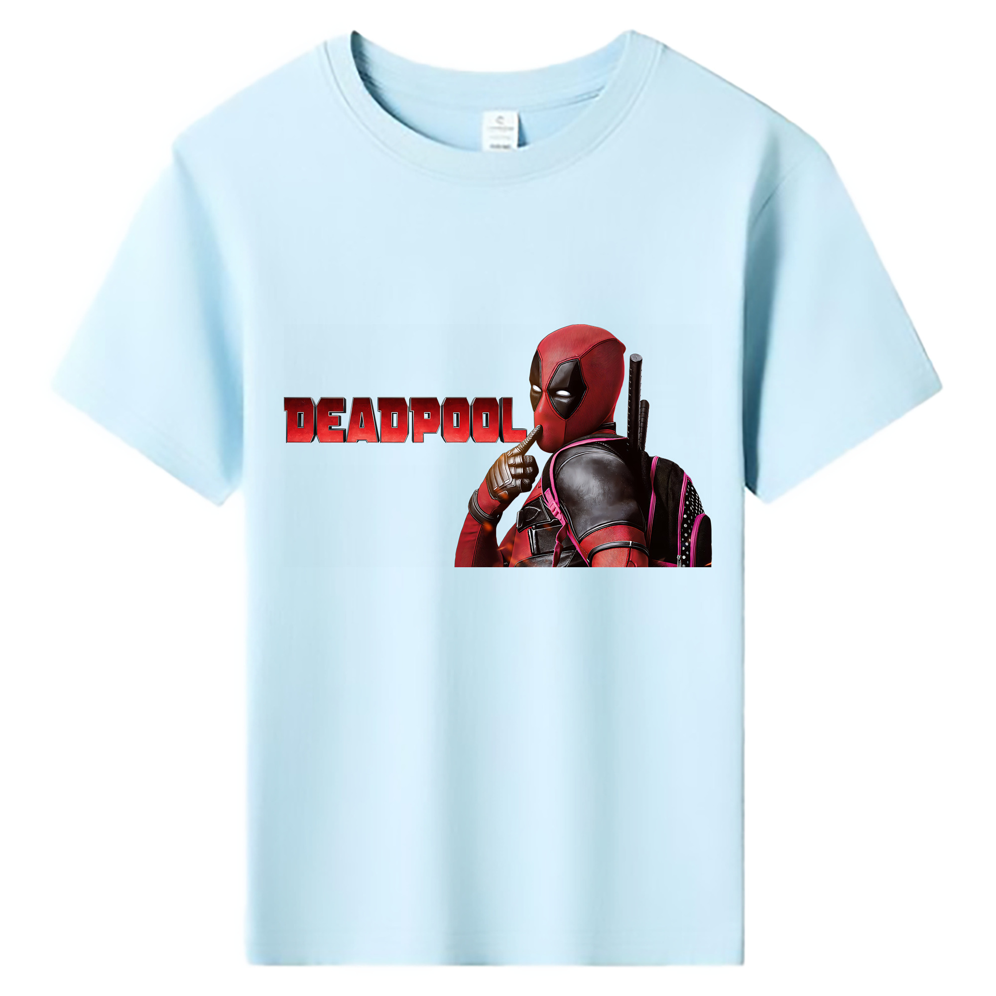 （画像用） Deadpool デッドプール 綿100％キッズTシャツ（フロントプリント）